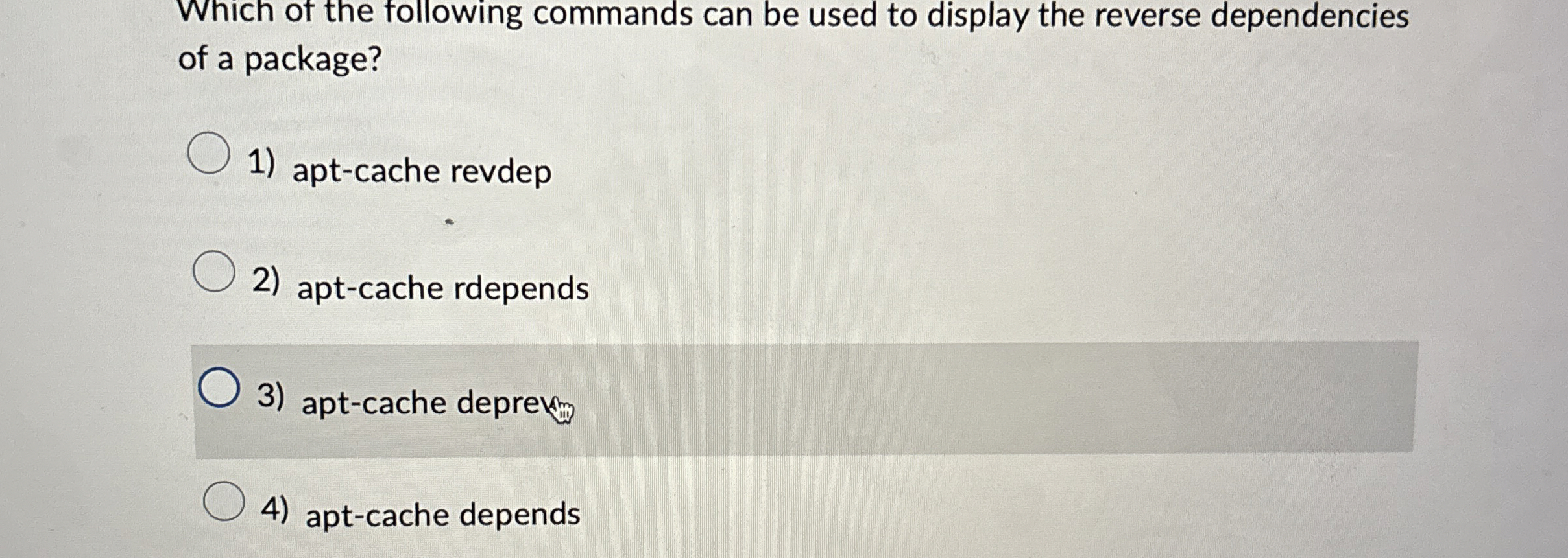 Which of the following commands can be used to