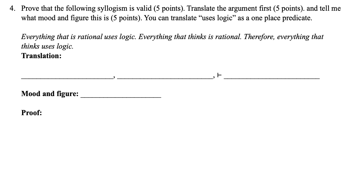 Prove that the following syllogism is valid.