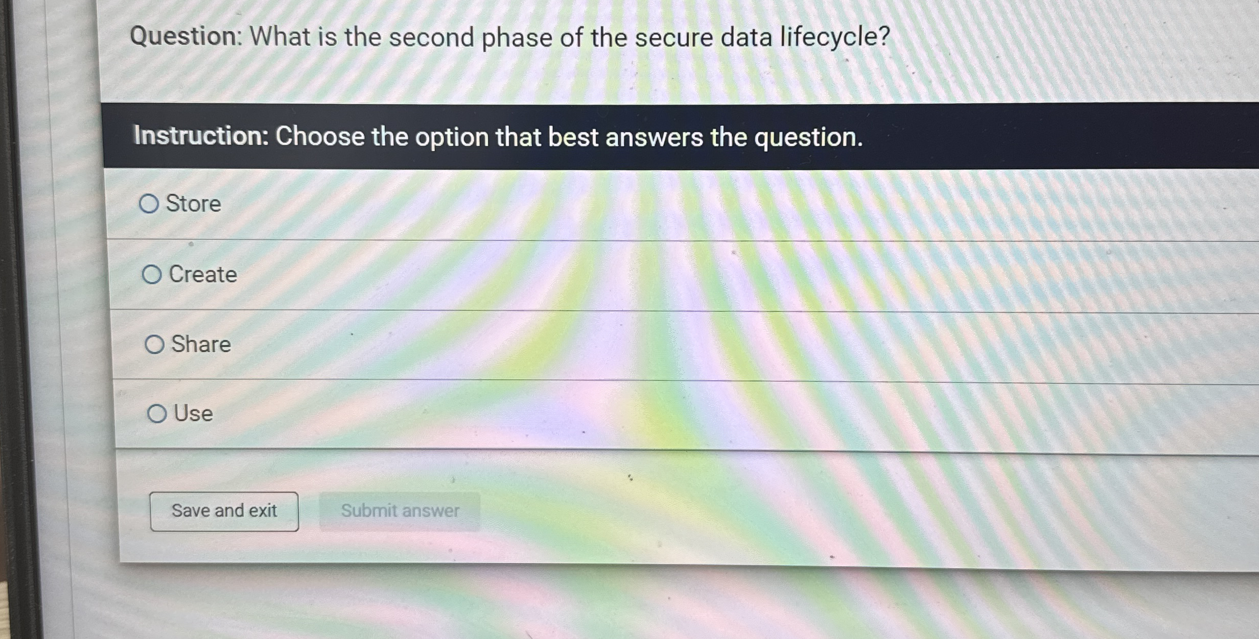 Question: What is the second phase of the secure