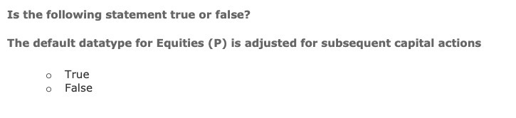 Is the following statement true or false? The