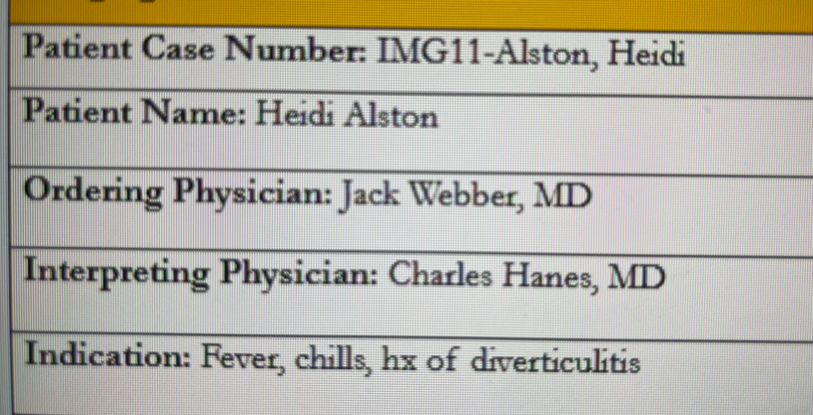 Patient Case Number: IMG 1 1 - Alston, Heidi