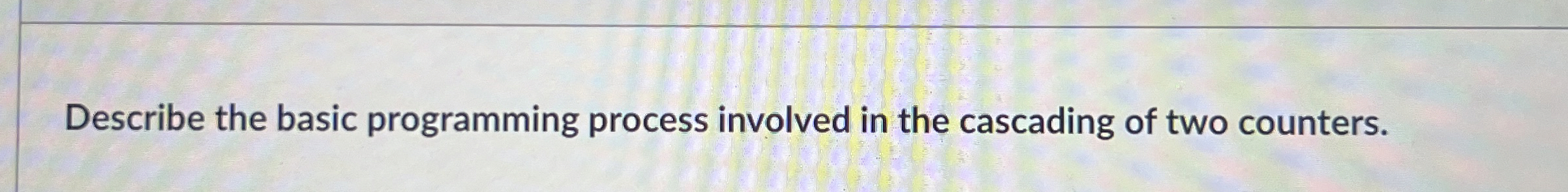 Describe the basic programming process involved