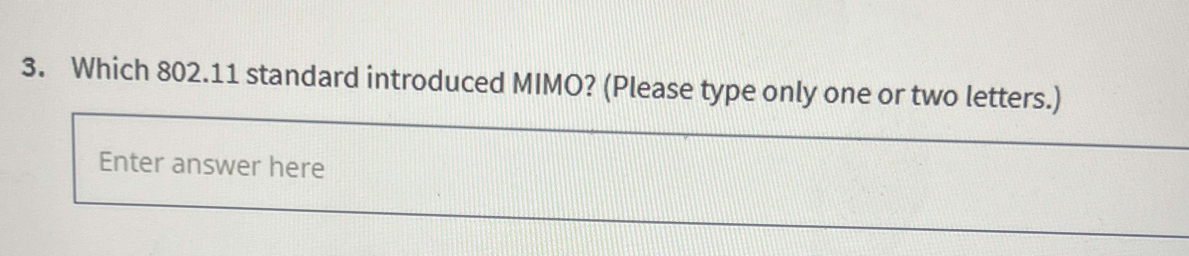 Which 8 0 2 . 1 1 standard introduced MIMO? (
