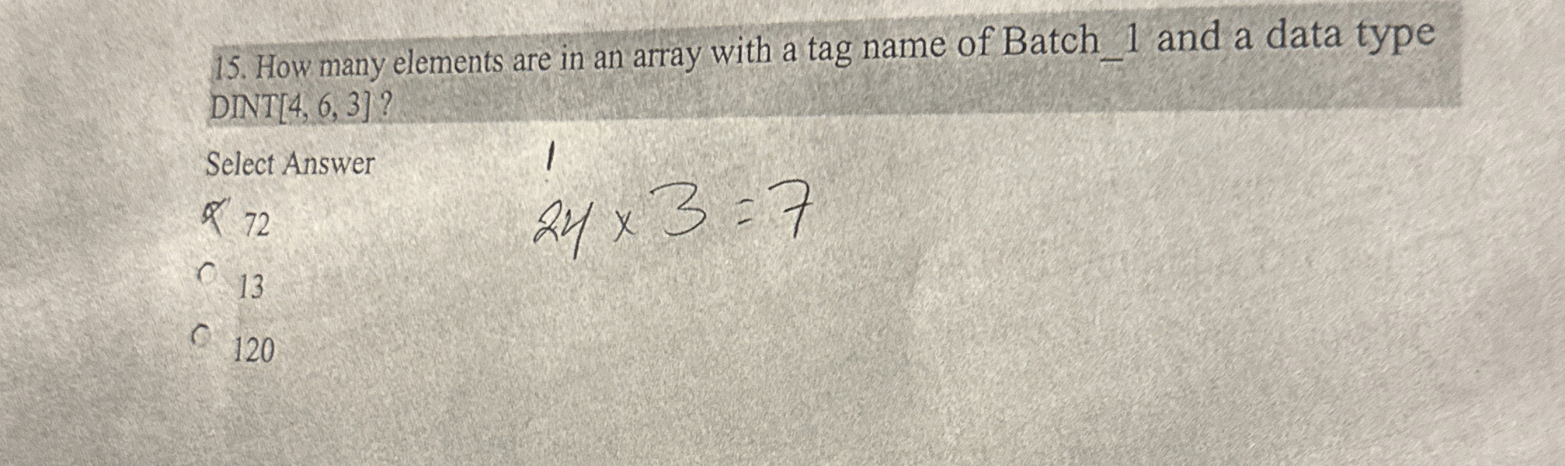 How many elements are in an array with a tag name