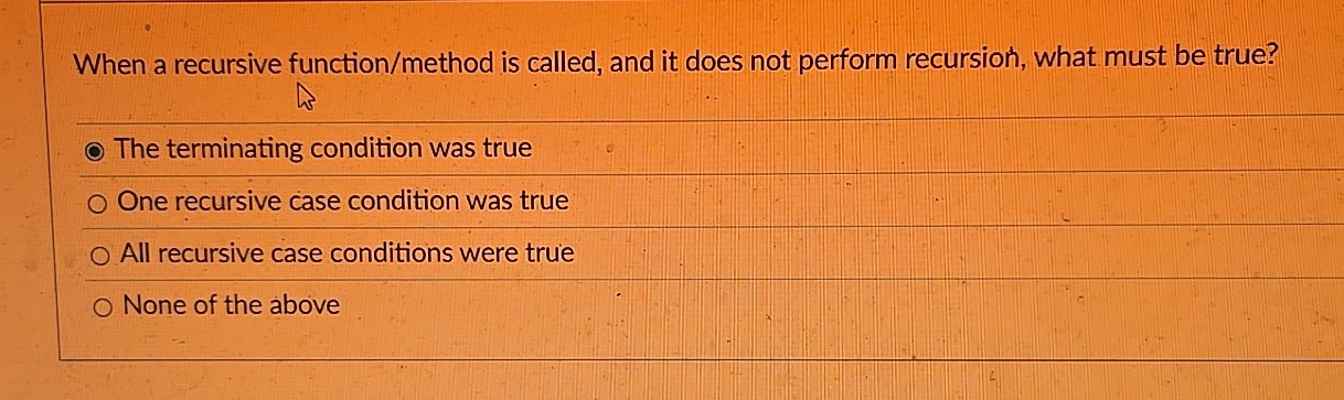 When a recursive function / method is called, and
