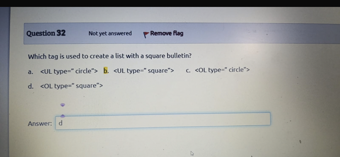 Question 3 2 Not yet answered Remove flag Which
