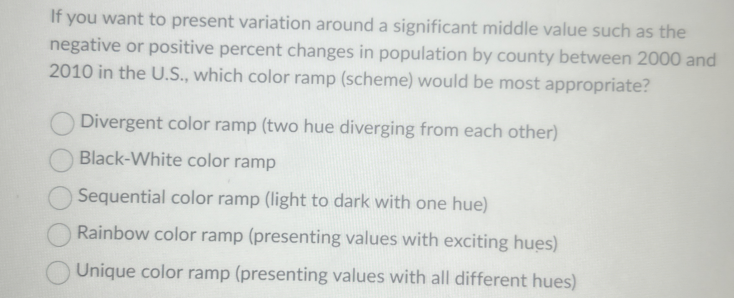 If you want to present variation around a