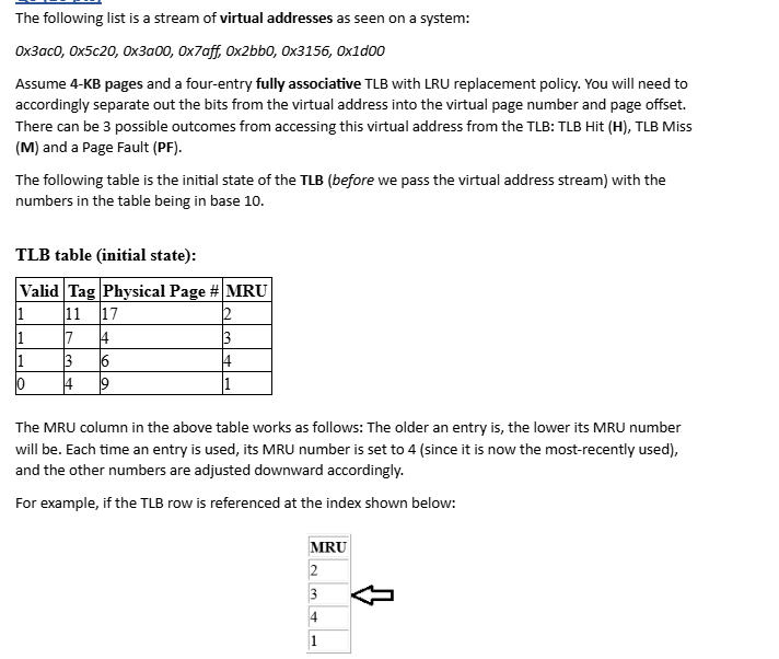 The following list is a stream of virtual