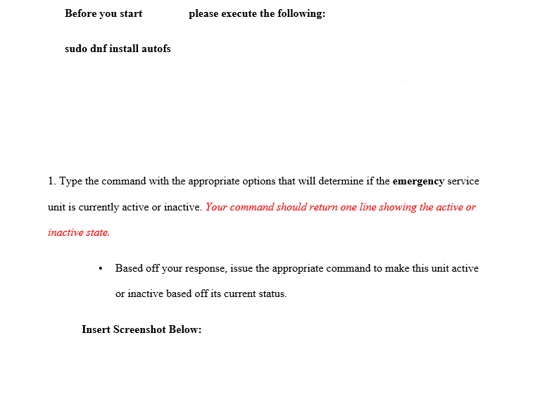 linux Before you start please execute the