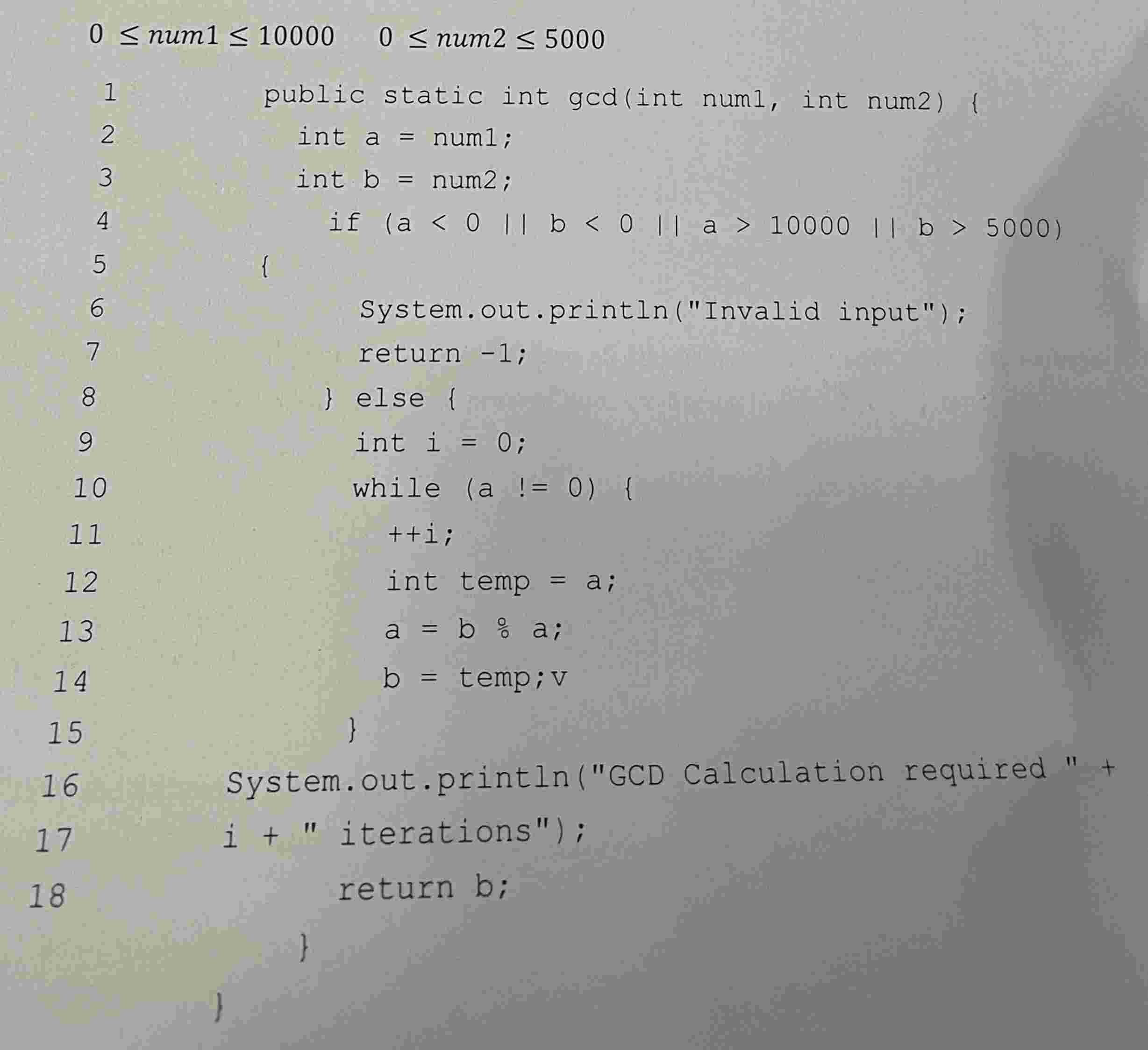 a ) Draw the corresponding Control Flow Graph b )