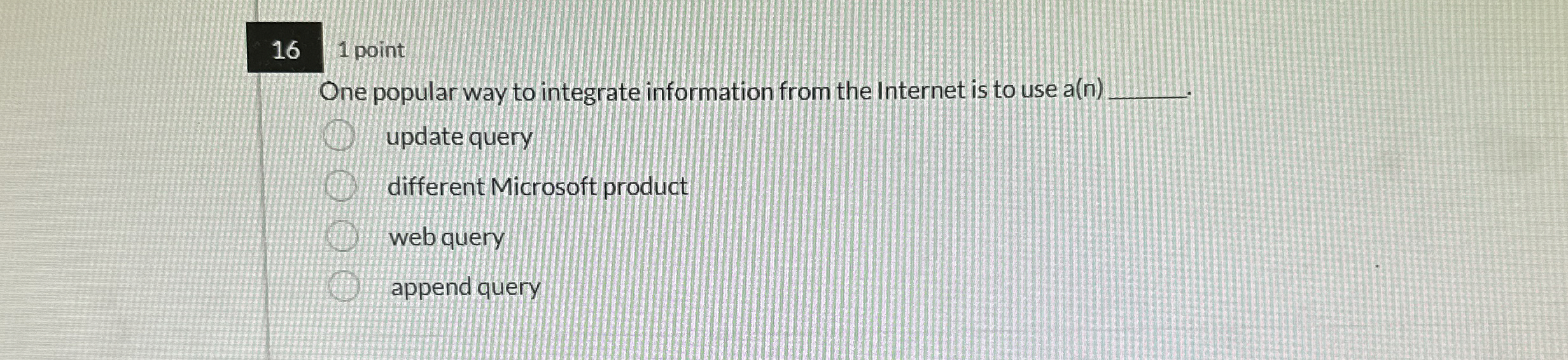 One popular way to integrate information from the