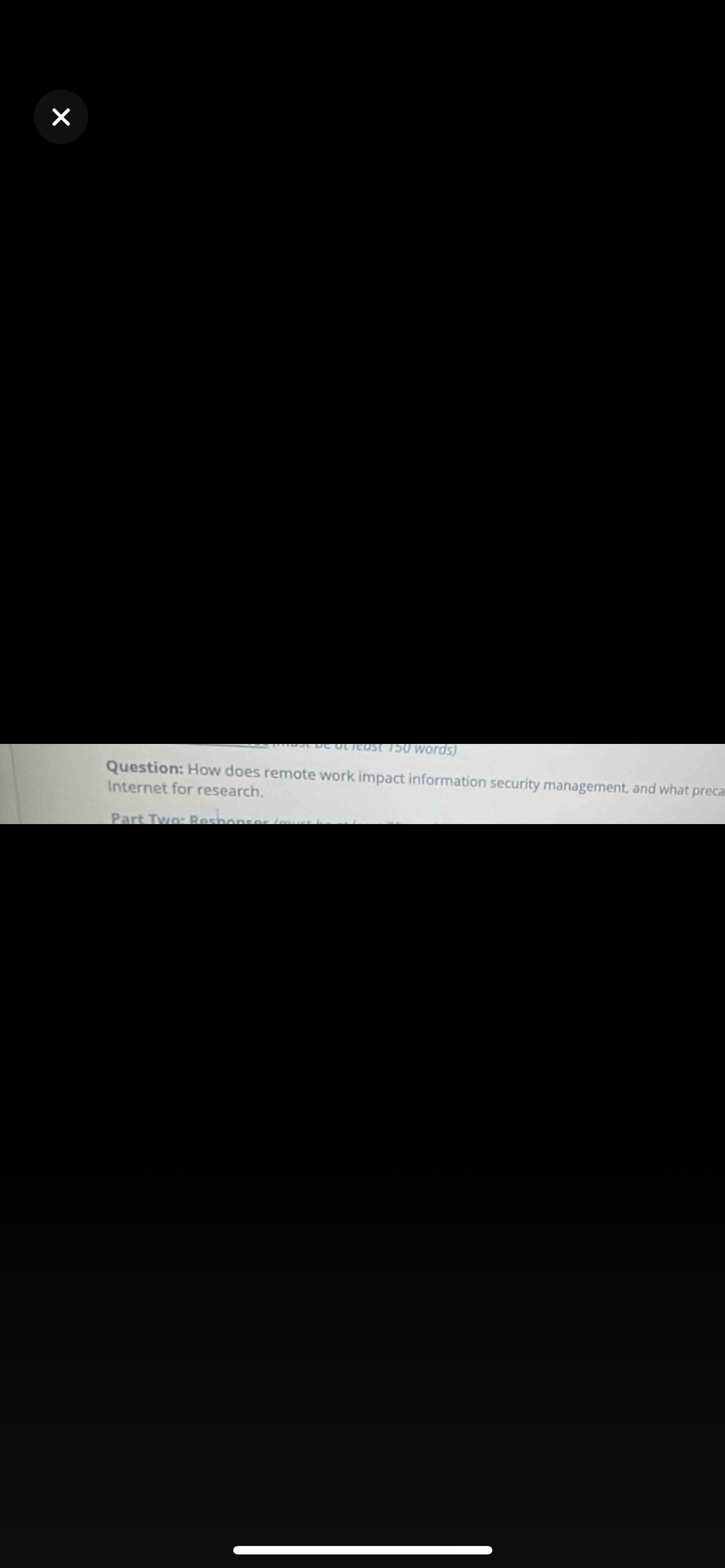 Question: How does remote work impact information