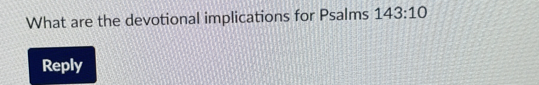 What are the devotional implications for Psalms 1