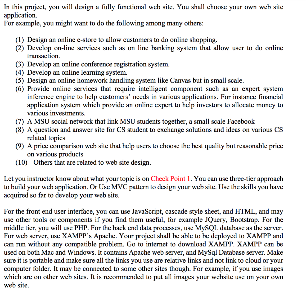 In this project, you will design a fully