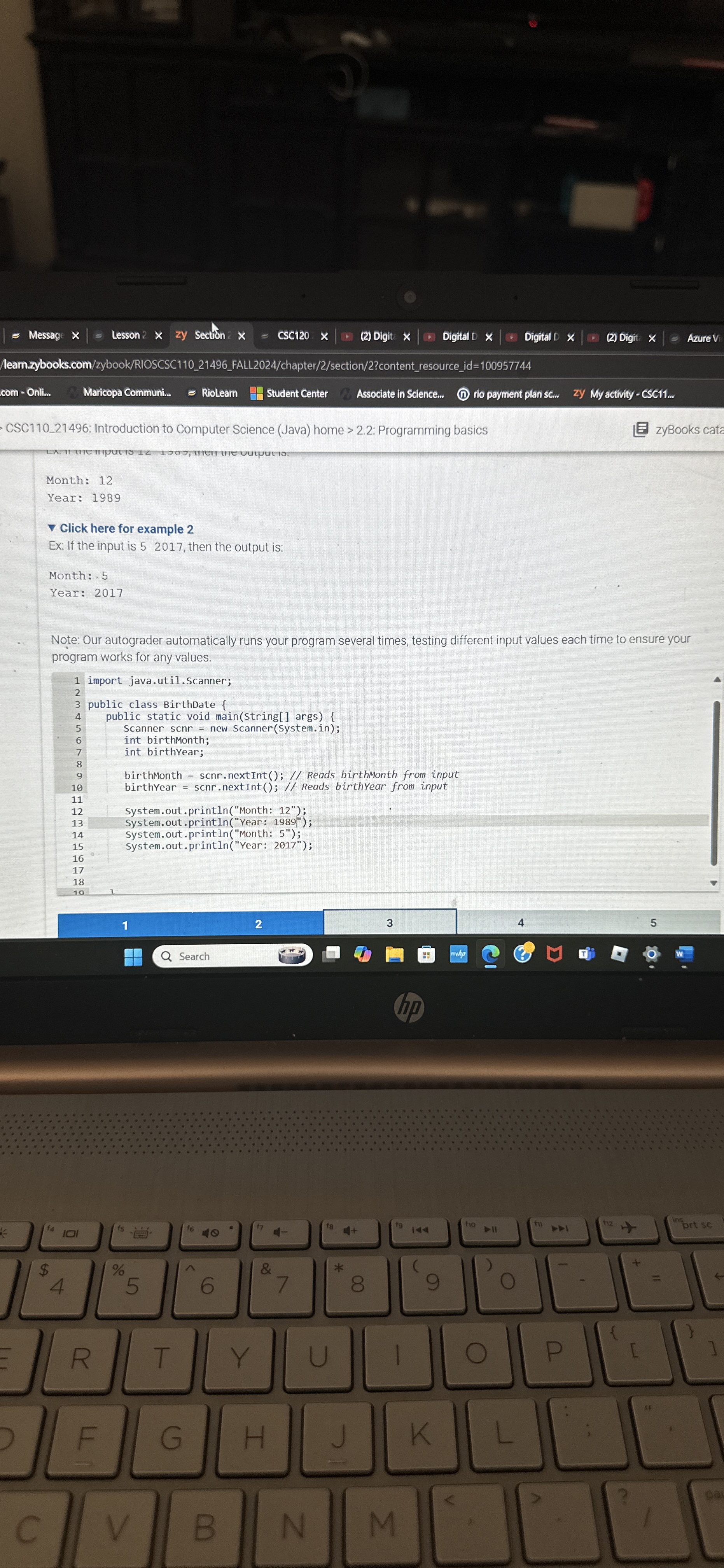 How to solve leam.zybooks.com / zybook / RIOSCSC