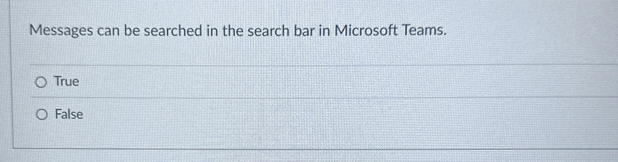 Messages can be searched in the search bar in