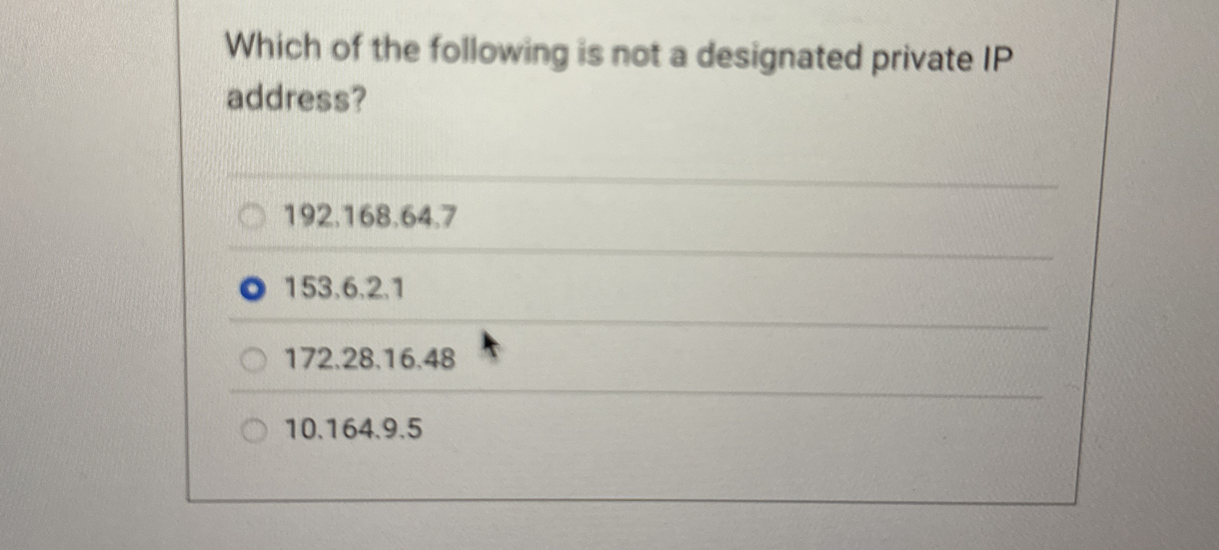 Which of the following is not a designated