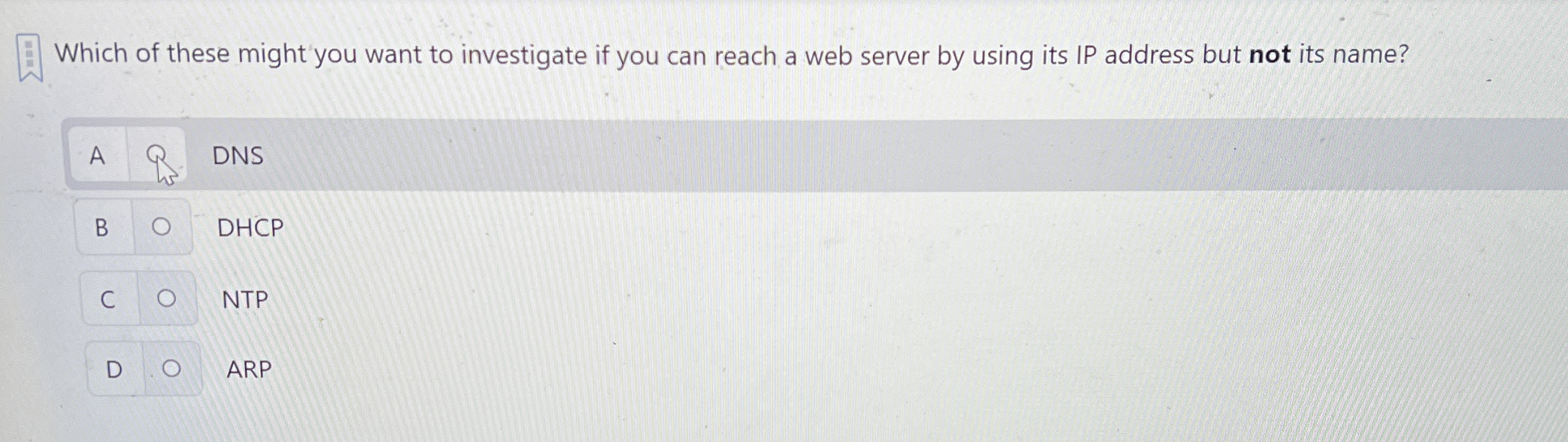 Which of these might you want to investigate if