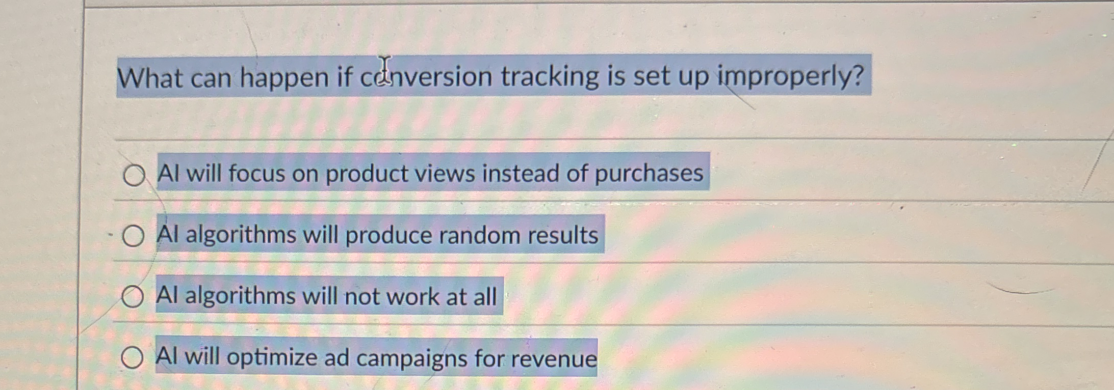 What can happen if c nversion tracking is set up