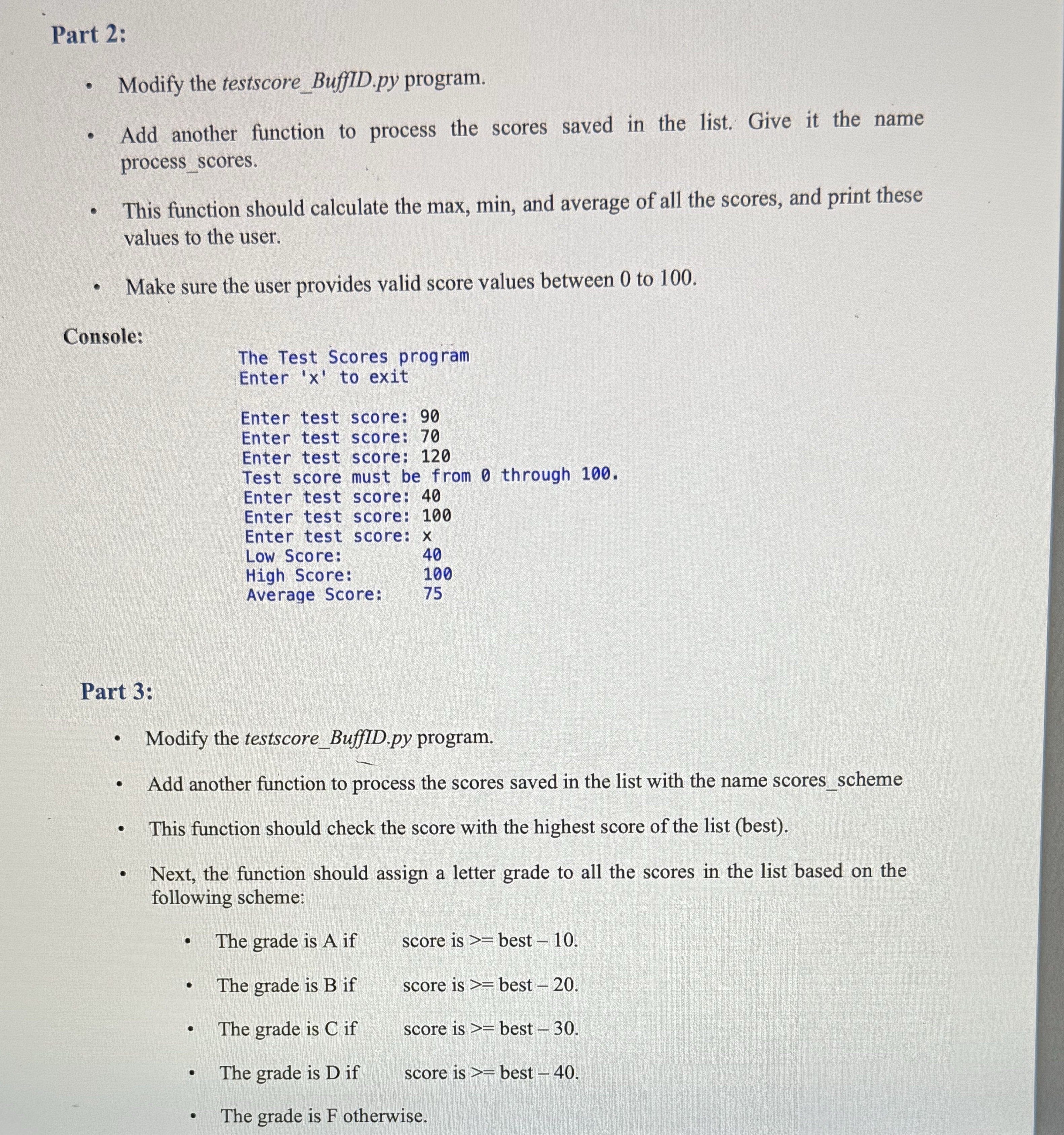 Please gelp with part 2 and 3