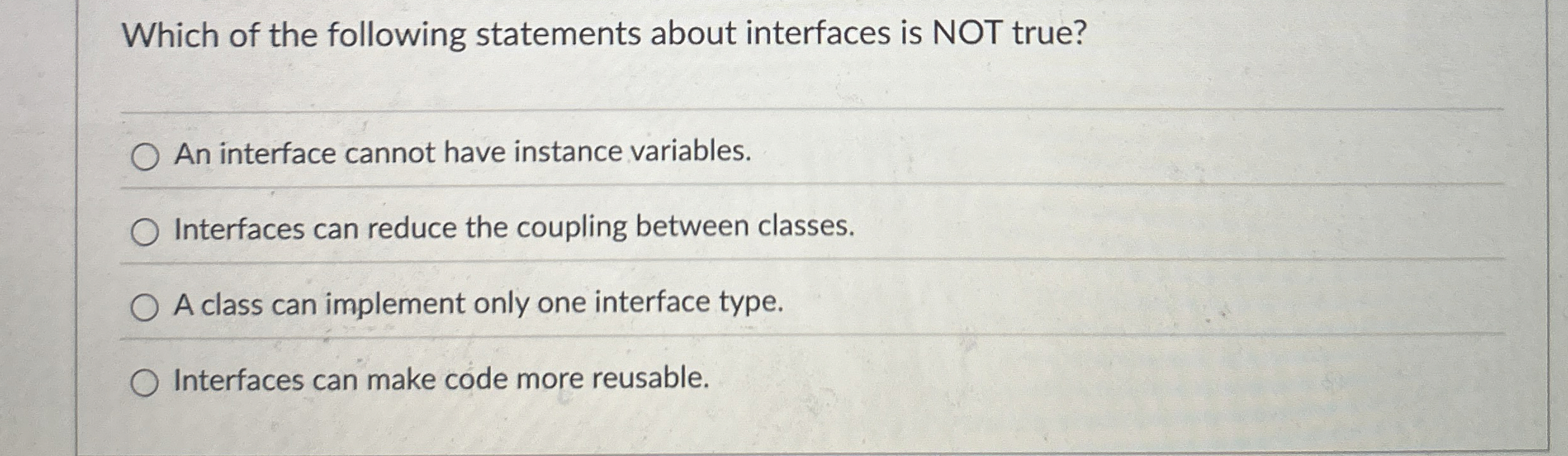 Which of the following statements about