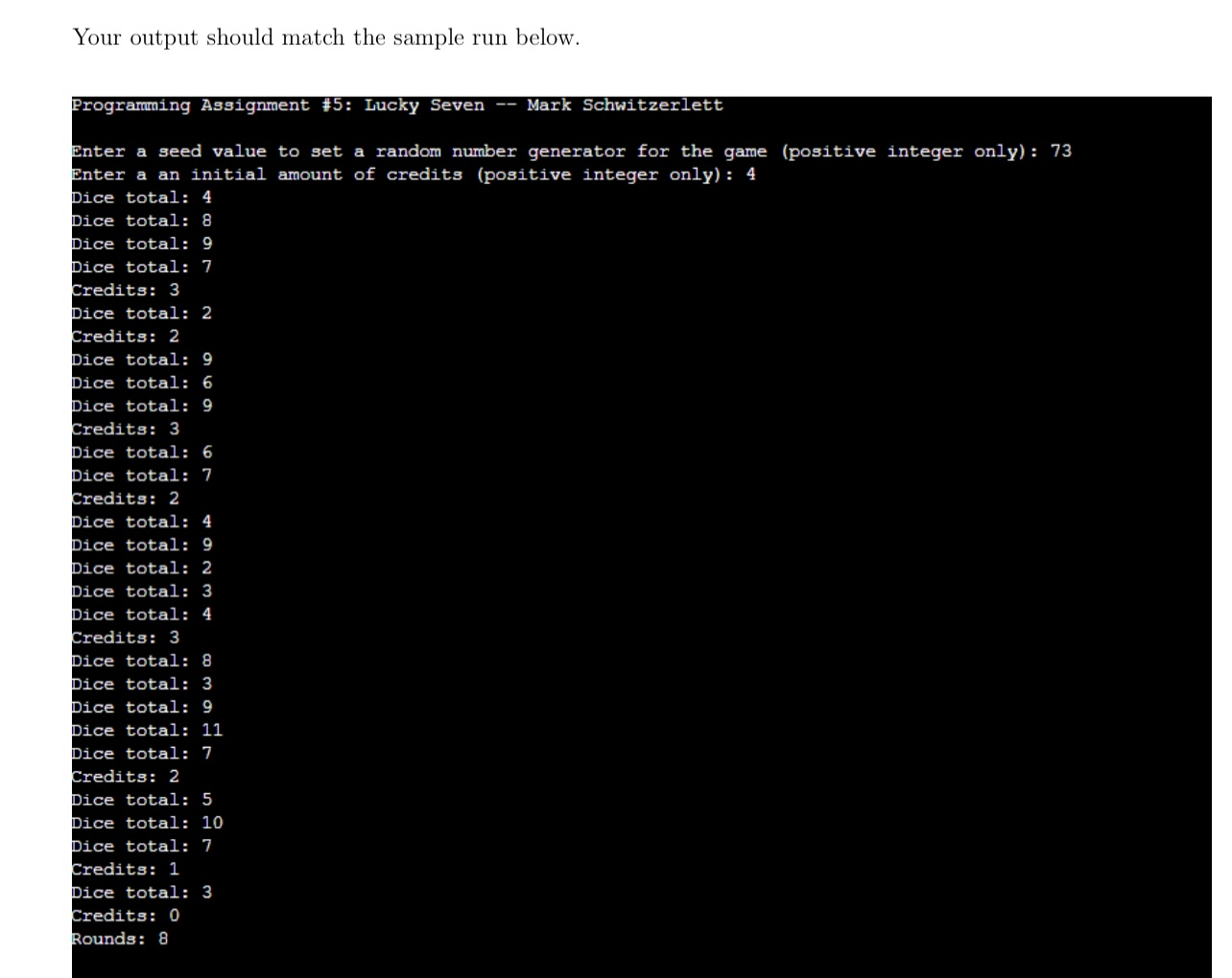 OverviewFor this assignment, write a C program to