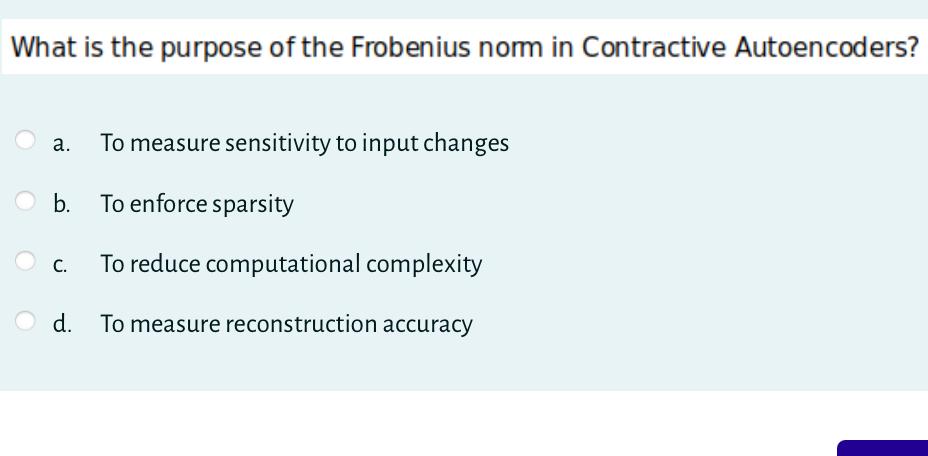 What is the purpose of the Frobenius norm in
