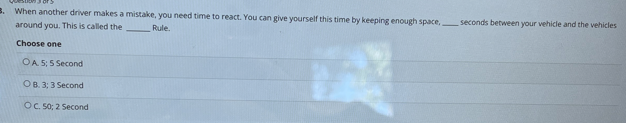 When another driver makes a mistake, you need