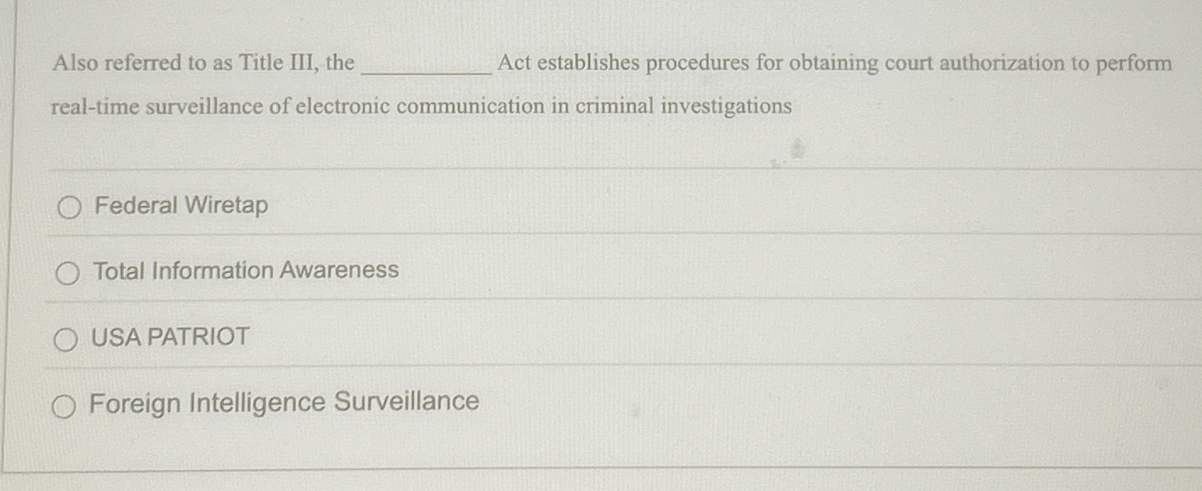 Also referred to as Title III, the Act