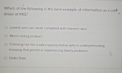 Which of the following is the best example of