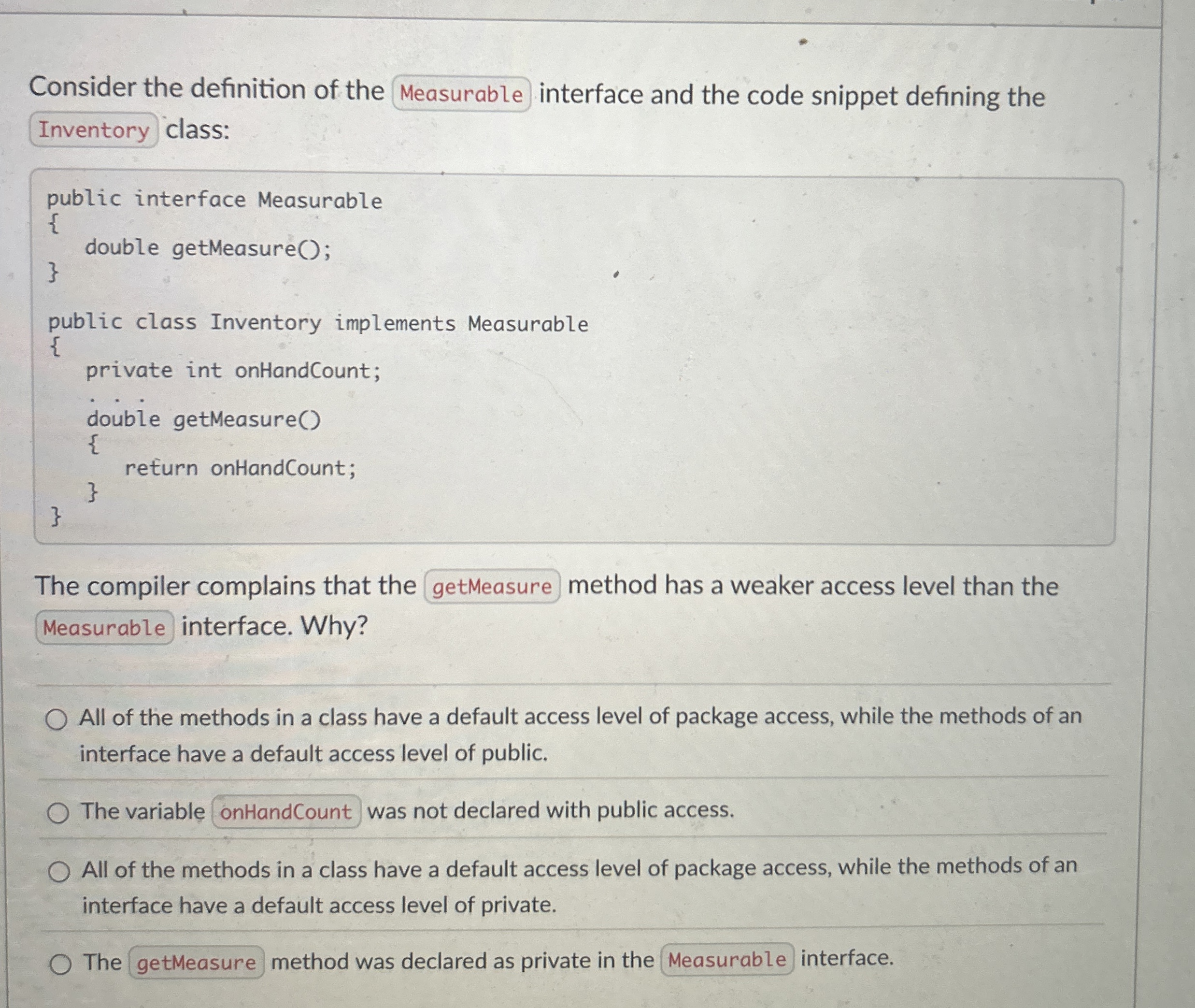Consider the definition of the Measurable