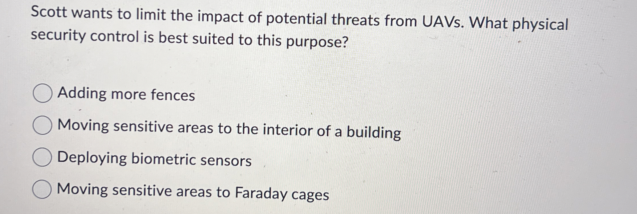 Scott wants to limit the impact of potential