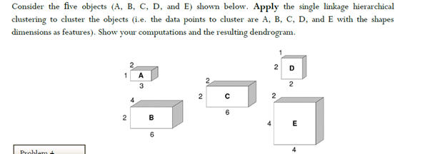 Consider the five objects ( A , B , C , D , and E