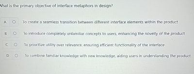 What is the primary objective of interface
