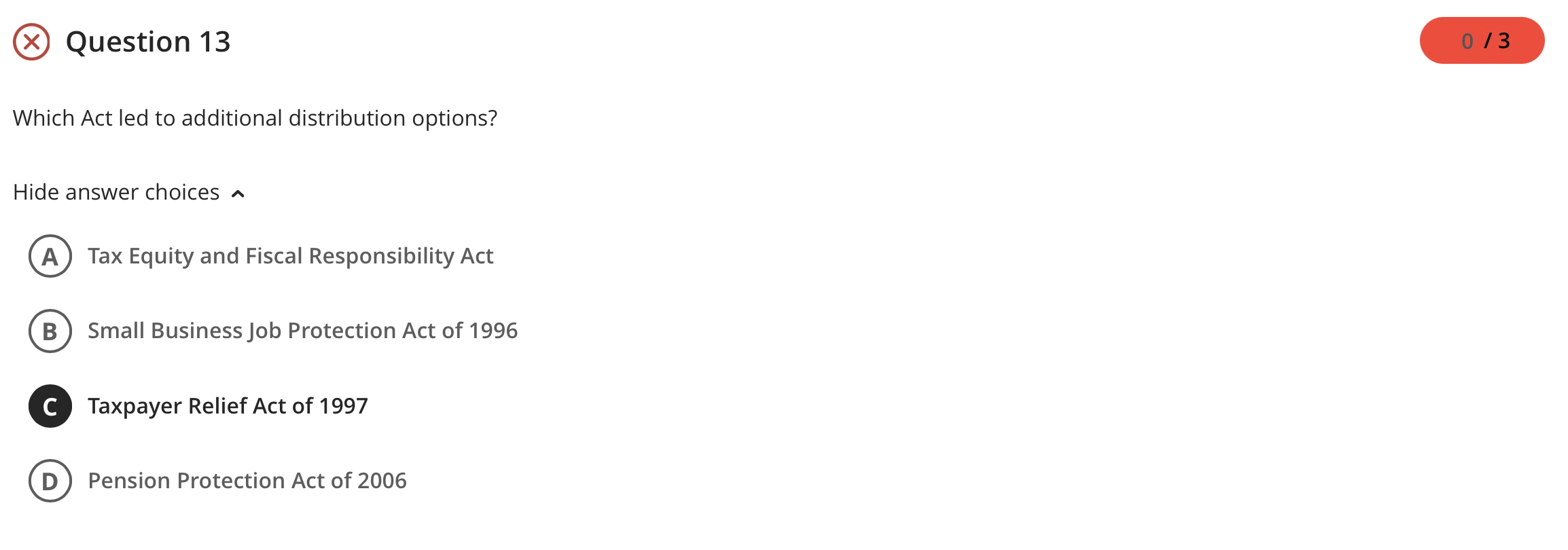 Which Act led to additional distribution options?
