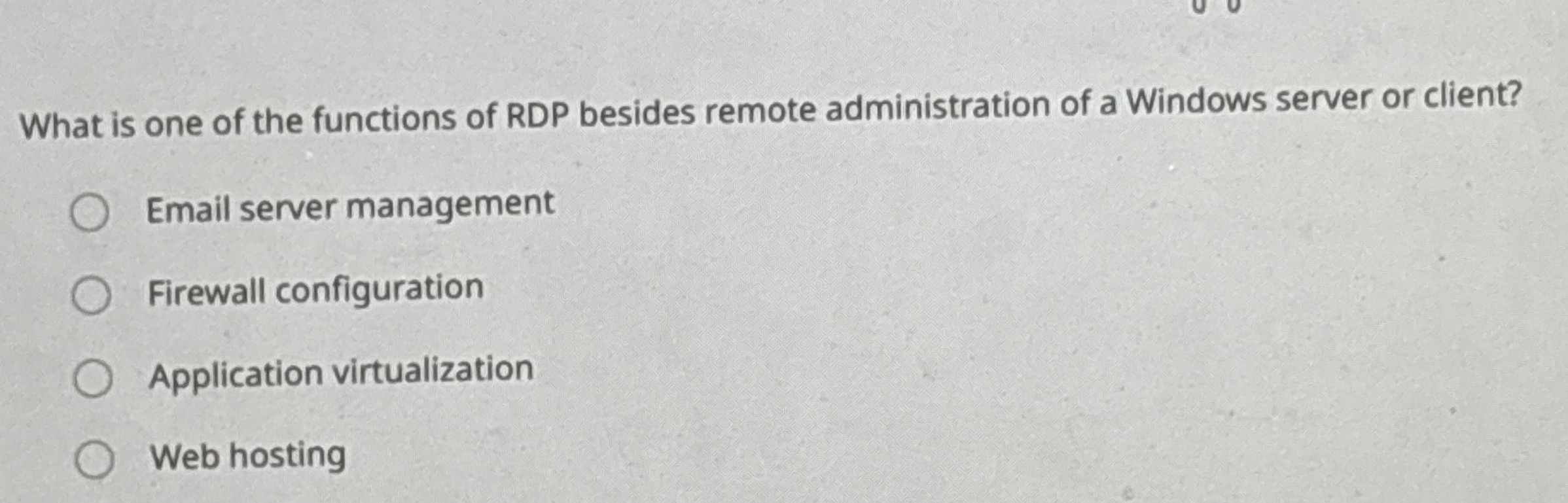 What is one of the functions of RDP besides