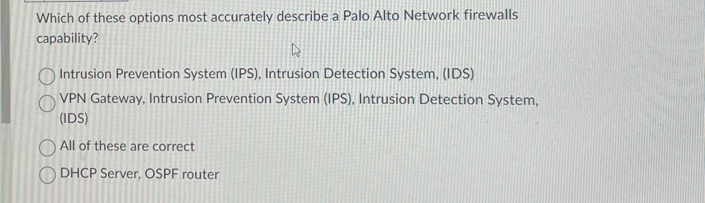 Which of these options most accurately describe a