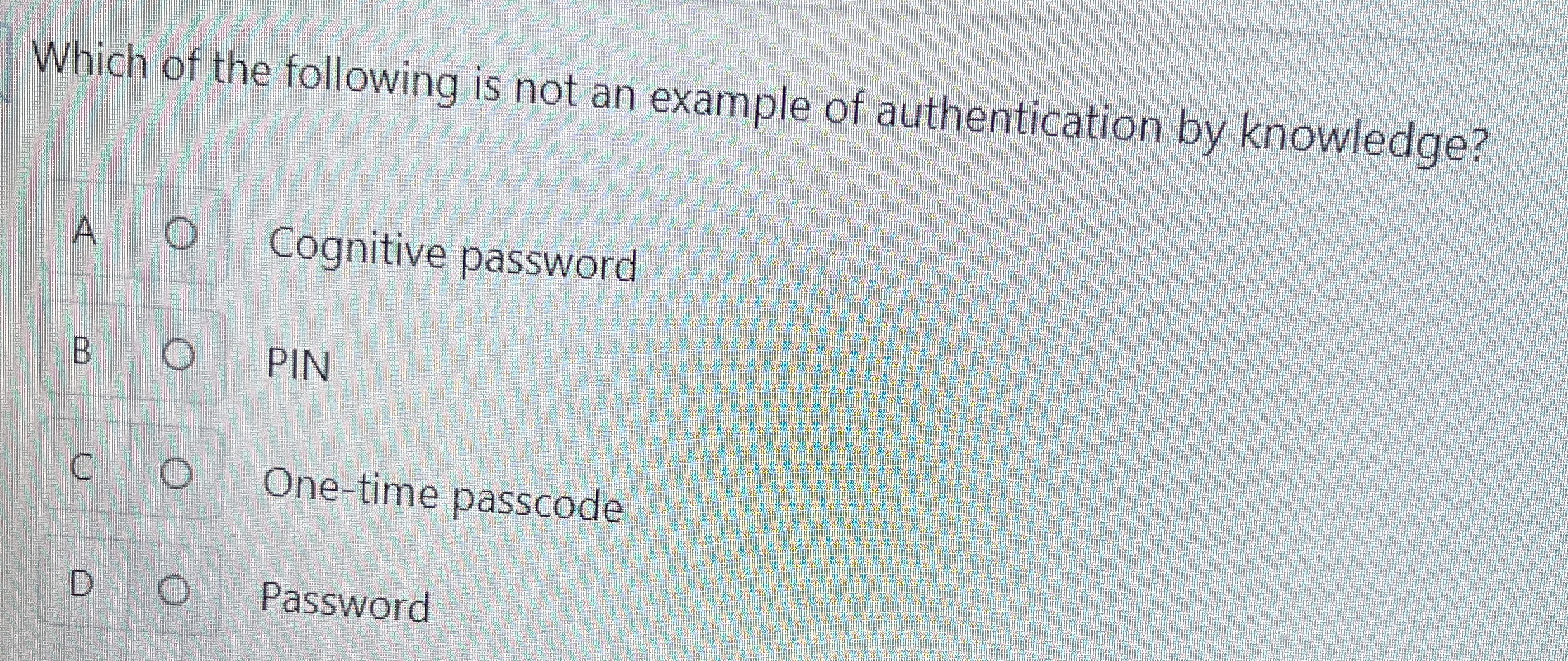 Which of the following is not an example of