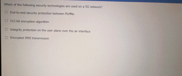Which of the following security technologies are