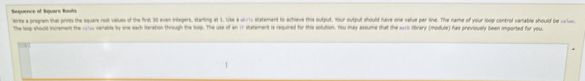 Sequence of Square Roots