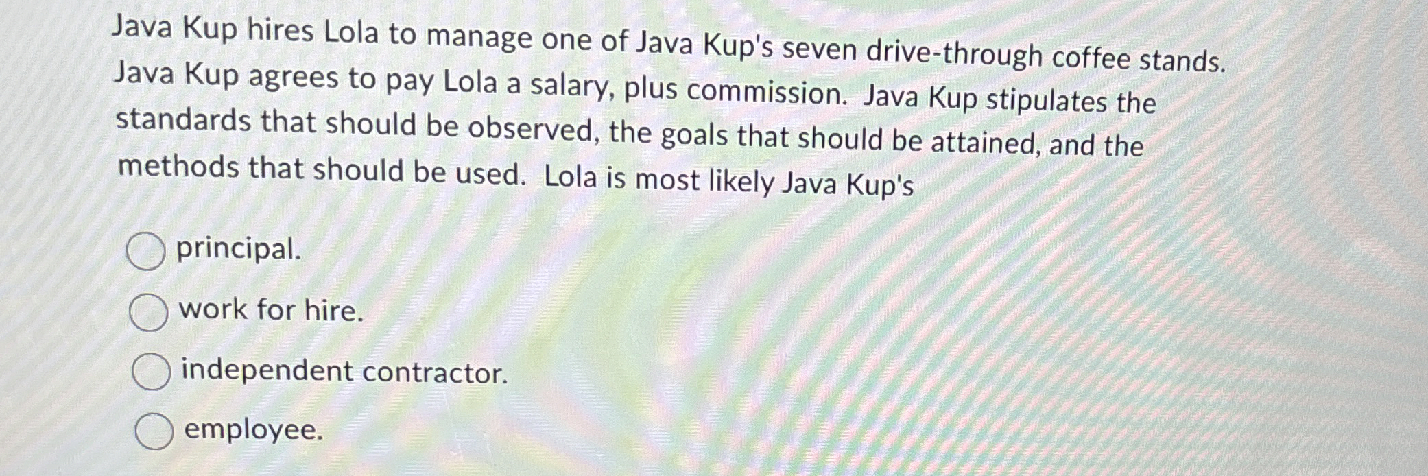 Java Kup hires Lola to manage one of Java Kup's