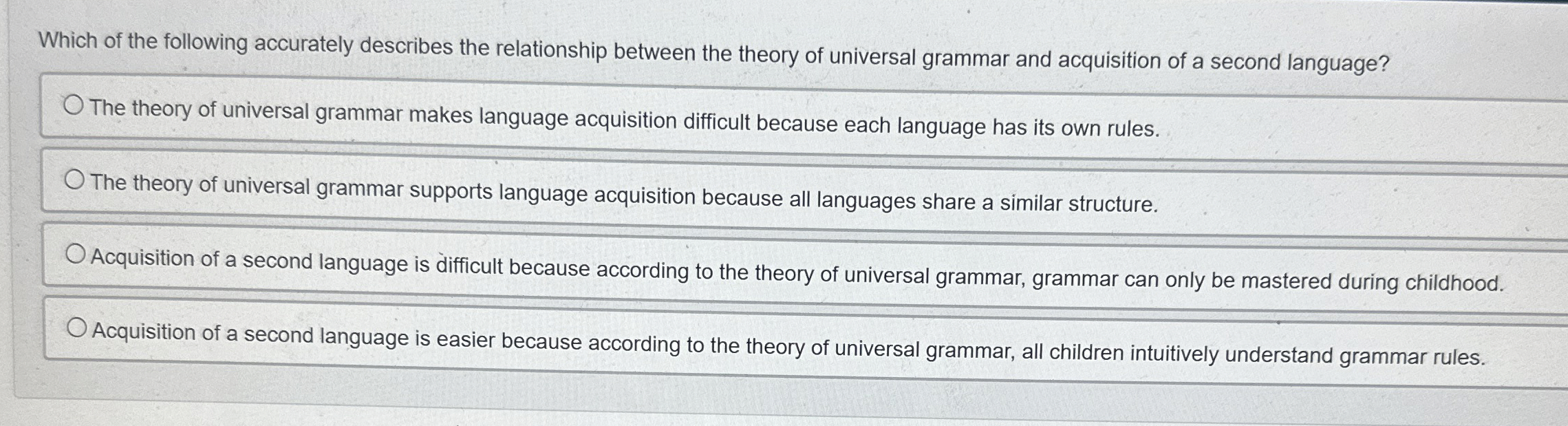 Which of the following accurately describes the