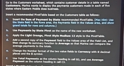 Go to the Customers workshect, which contains