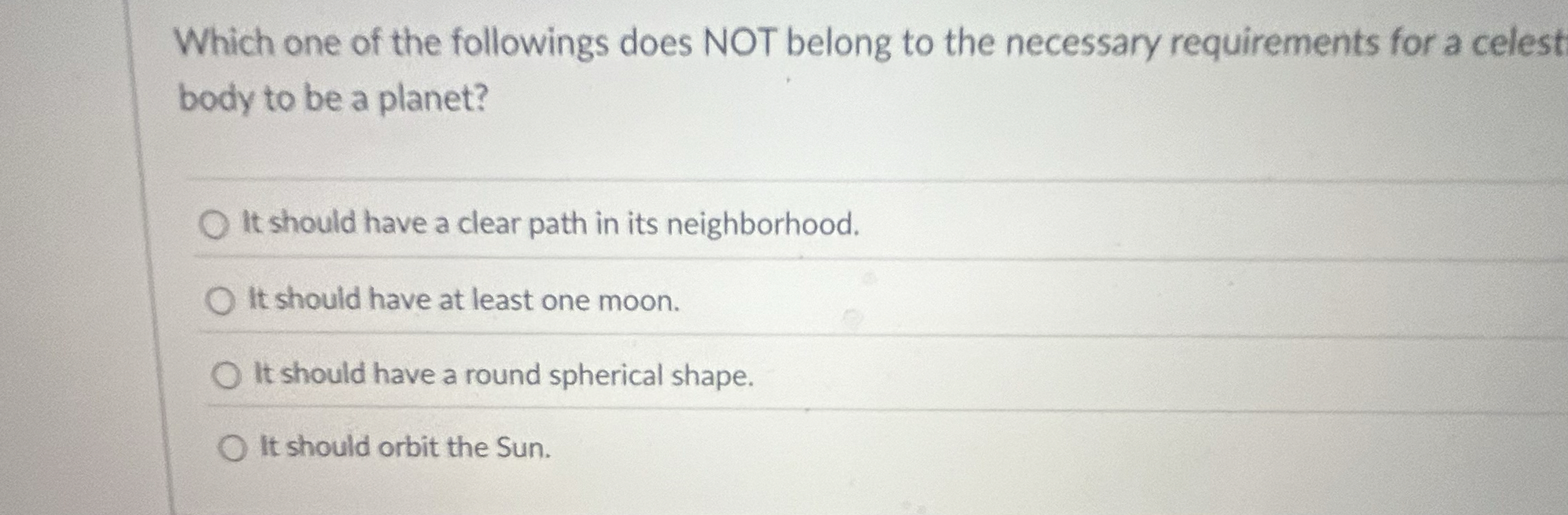 Which one of the followings does NOT belong to