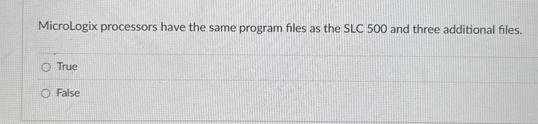 MicroLogix processors have the same program files