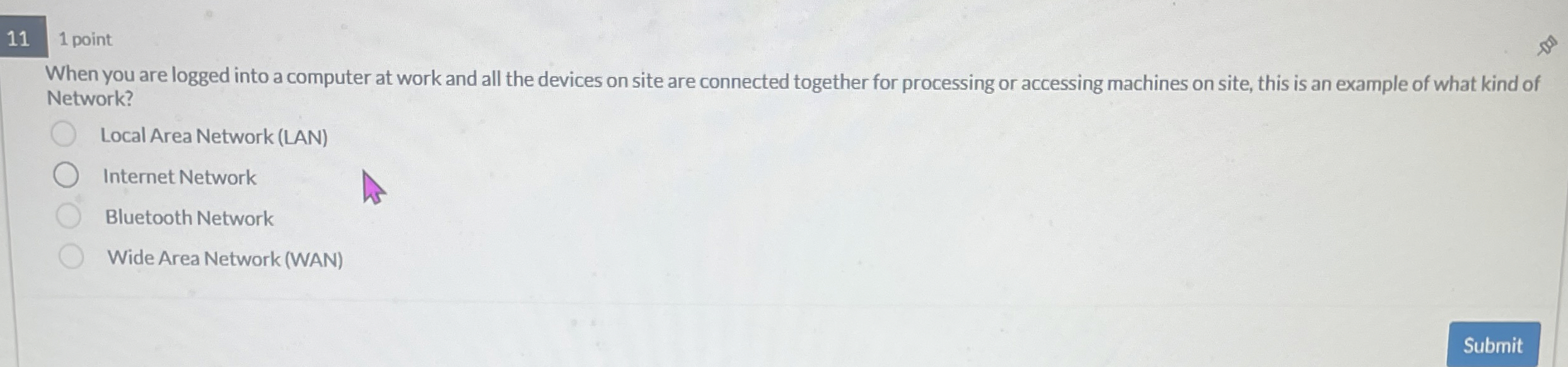 1 1 1 point When you are logged into a computer