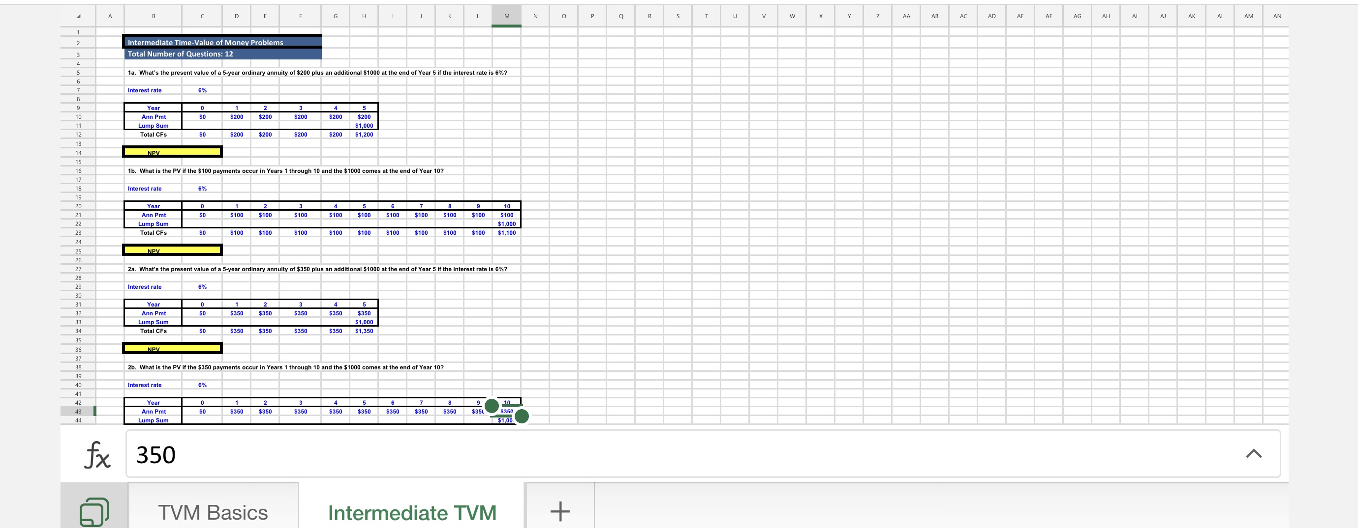 Question1: The Formula answer for the