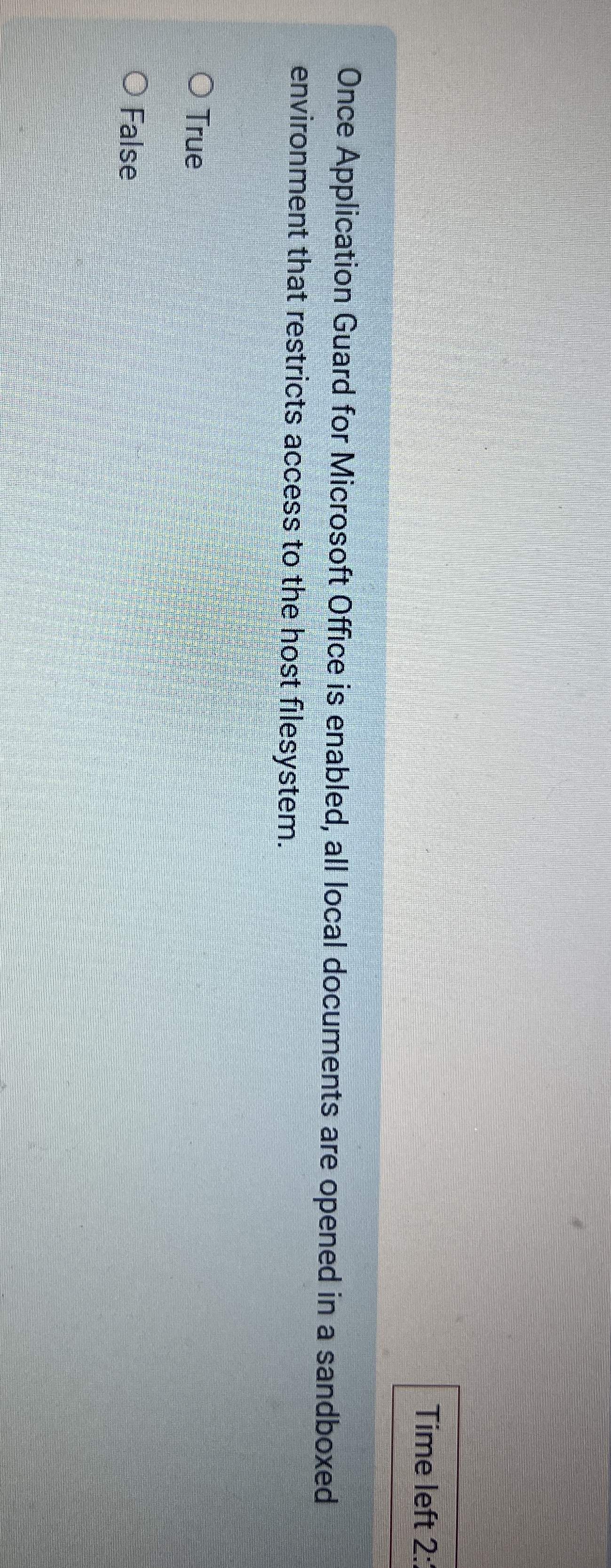 Once Application Guard for Microsoft Office is