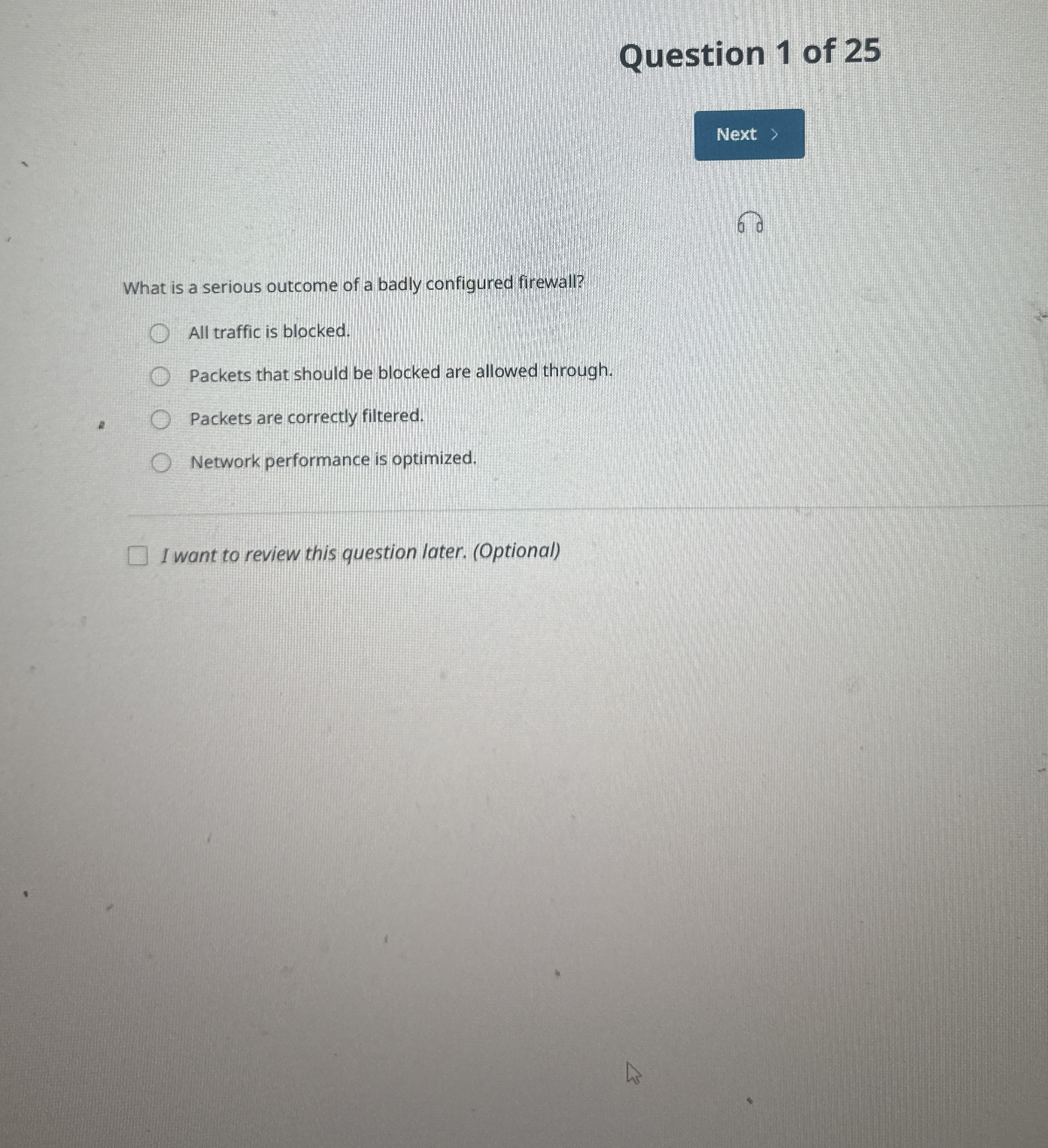 Question 1 of 2 5 What is a serious outcome of a