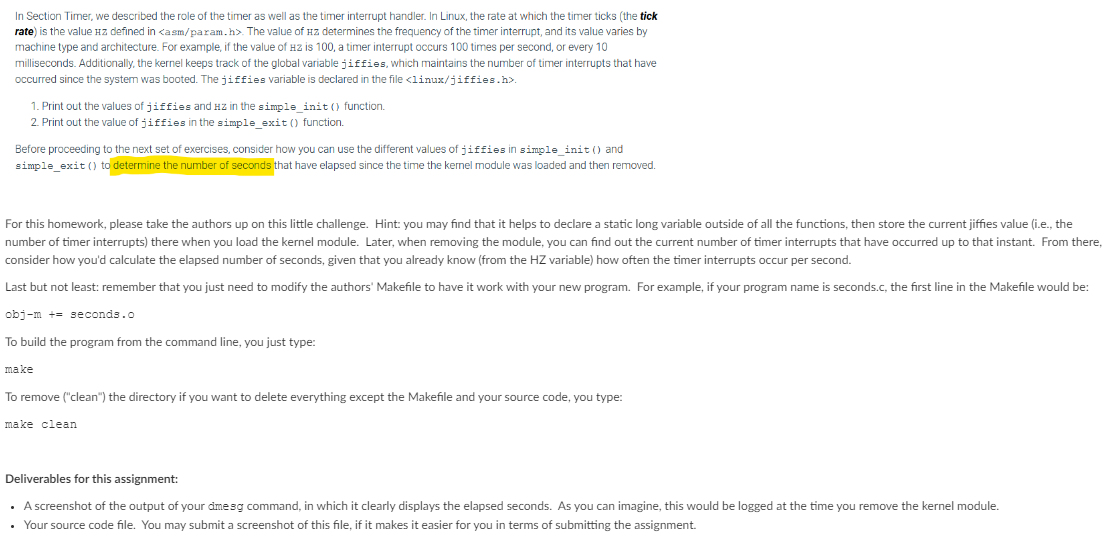 In Section Timer, we described the role of the